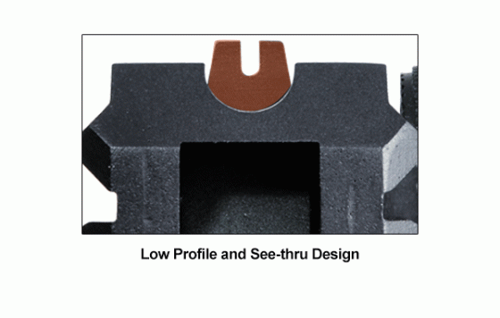 Боковой быстросъемный кронштейн Leapers UTG PRO AK47 19-Slot Low Pro Picatinny Rail, QD, Rear Sight MTU014